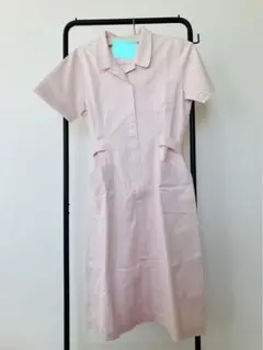 【ピンク Lサイズ】ナース ワンピース