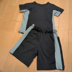 GU　セットアップ　半袖ハーフパンツ　黒　120