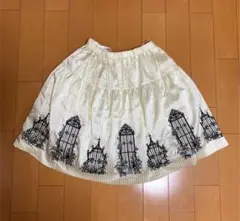 ★BLACK PEACE NOW★ 窓辺刺繍スカート アイボリー