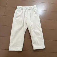 GU 裏起毛パンツ　ホワイト　80