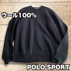 POLO SPORT ラルフローレン ウール100% セーター ニット 黒 M