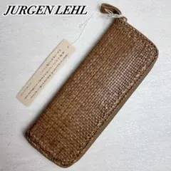 美品✨JURGEN LEHL ゴートメッシュ マルチケース 小物入れ ブラウン