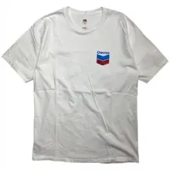 Vintage フルーツ シェブロン ロゴ Tシャツ 古着 メンズ L 企業系