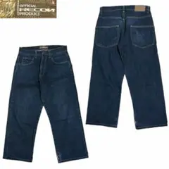 90s - 00s RECON ロゴプリントワイドデニムパンツ リーコン 裏原