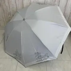 【新品未使用】EOS エオス 晴雨兼用傘 折りたたみ傘 遮熱・遮光・軽量・刺繍