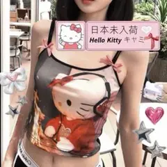 HELLO KITTY キャミソール トップス チェックリボン