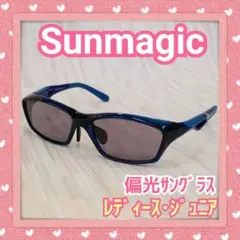 【Sunmagic】偏光サングラス ゴルフ スポーツ❤️ブルー 可愛い