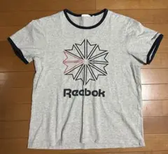 リーボック　Reebok リンガーTシャツ　グレー　 L