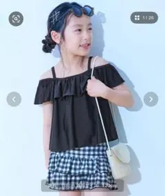 【未使用】セパレート水着 セットアップ水着 UVカット 150cm