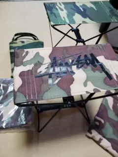 STUSSY(ステューシー) 折り畳み式コラボ チェア 椅子 2個+オマケ2個