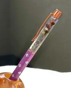 ハーバリウムボールペン リトルウッズ バイオレット No.3