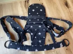 エリカランド　昔ながらのおんぶ紐　黒　星柄