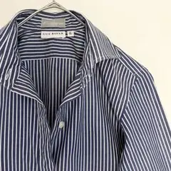 【未使用ほぼ新品に近い★人気の太ストライプ】GUY ROVERワイドカラーシャツ
