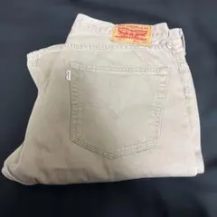 Levi's 505 ベージュ ストレートデニムパンツ W36 L32