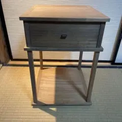 茶道具　溜塗　江岑棚　即中斎好　中古品　1点 茶道具】小四方棚／表千家十三代 即中斎御好写[一閑溜塗爪紅