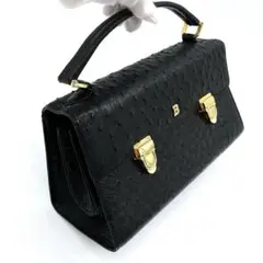 極美品　BALLY バリー　オーストリッチ　黒　ハンドバッグ　フォーマル 楽天市場】美品 BALLY バリー バッグ ハンドバッグ