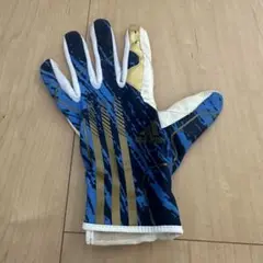 アディダス　守備用手袋　ブルー×ゴールド