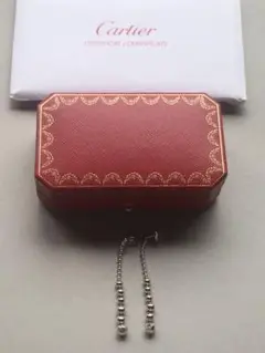 【未使用 洗浄済】カルティエ ペルルドディアマン ダイヤピアス K18