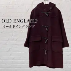 OLD ENGLAND 英国製 パイルジャガード フード ダッフルコート ウール