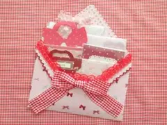 レターパッド風 おすそ分けファイル 赤リボン♡