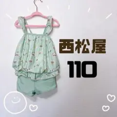 110 西松屋 ユニコーン 水着 パンツタイプ ミントグリーン