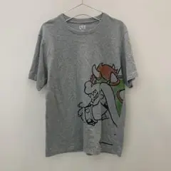 K1099 ユニクロ マリオ半袖Tシャツ グレー メンズ L