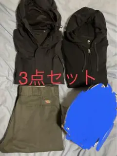 ディッキーズ874 W36✖️L30 ユニクロ、マウンテンパーカーXL計3点セット