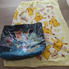 ポケモンラップタオルとビニールバックセット