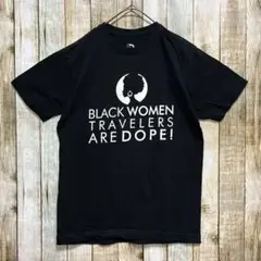 J52 海外古着 BLACK WOMEN ARE DOPE メッセージTシャツ
