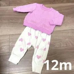 超カワイイ！12m Cat &Jack ハートパンツセットアップ　80cm位