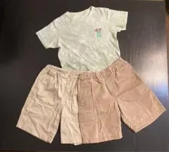 UNIQLO 130サイズ Tシャツ　ショートパンツ 　セット
