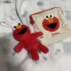 エルモ セサミストリート マーケット もこもこポーチ ぬいぐるみ ガチャガチャ