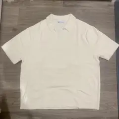 ZARA テクスチャー　ポロシャツ