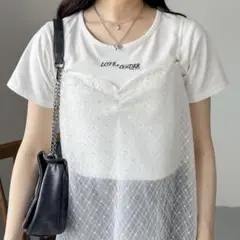 フロントロゴTEE　Heather