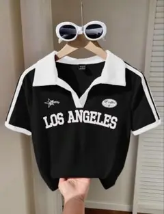 LOS ANGELES ポロシャツ ブラック　　150 XS