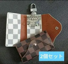 【2個セット】キーケース　6連カラビナ付 多機能　高級感　男女兼用　プレゼント