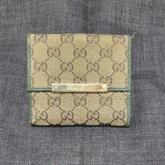 GUCCI グッチ 2つ折り財布 ヴィンテージ グリーン