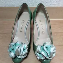 【美品】ダイアナパンプス 21.5cm ミントグリーン