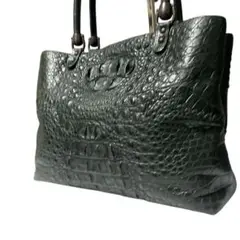 ✨️JRA✨️ クロコダイル カイマン トートバッグ 緑 レザー