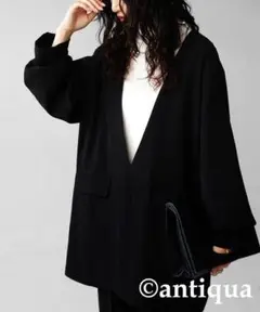 最終値下げ【美品】✨️antiqua✨️ジャケット風プルオーバー ￥5940→