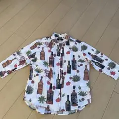 AZUL by MOUSSY ボトルプリント長袖シャツ M