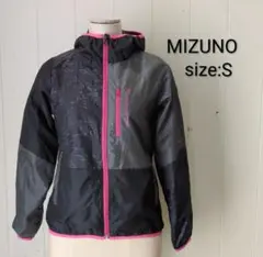 ミズノ mizuno レディース ウインドブレーカー チャコールグレー S
