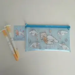 【新品】Cinnamoroll クリアポーチとペンセット　サンリオ