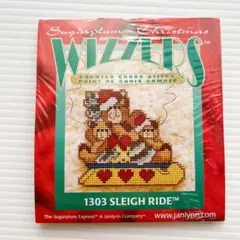 【未使用】WIZZERS 刺繍キット オーナメント テディベア クリスマス‪雑貨