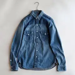 chimala チマラ ヴィンテージ 加工 デニムシャツ インディゴブルー