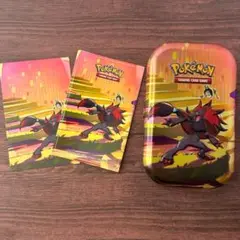 【 海外限定 !! 】ゾロアーク ミニ缶&アートカード ポケモン ダメカンケース
