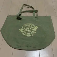 SUBARU グリーン トートバッグ