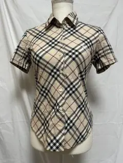 BURBERRY バーバリー 半袖チェックシャツ Mサイズ