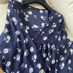 チュニック　花柄　フレア　ワンピース