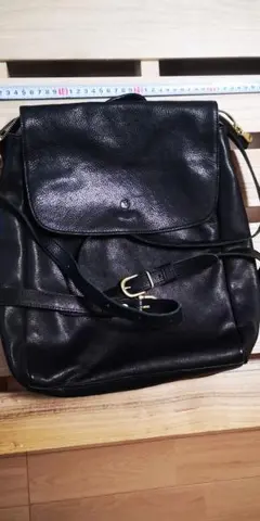 kissora 黒 レザーバックパック